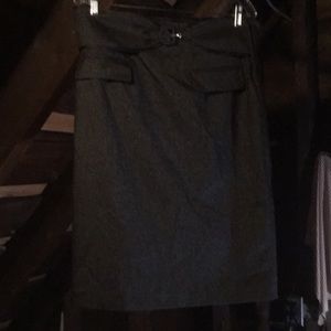 Belted sleek but professional pencil skirt